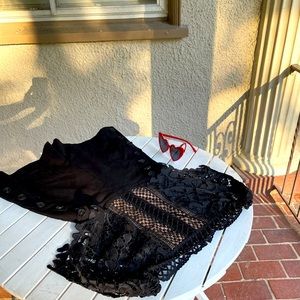 Self-Portrait Off Shoulder Playsuit Black | 6 NWT